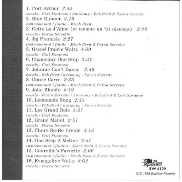 Mamou Prairie Band "Oh Yaille!" Authentic Cajun Music CD 36429cd - Picture 2 of 2